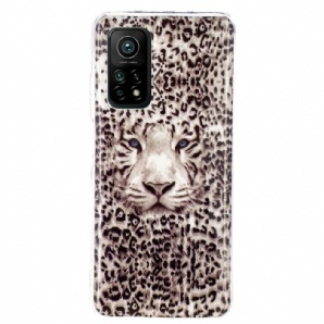 Handyhülle Für Xiaomi Mi 10T / 10T Pro Fluoreszierender Leopard