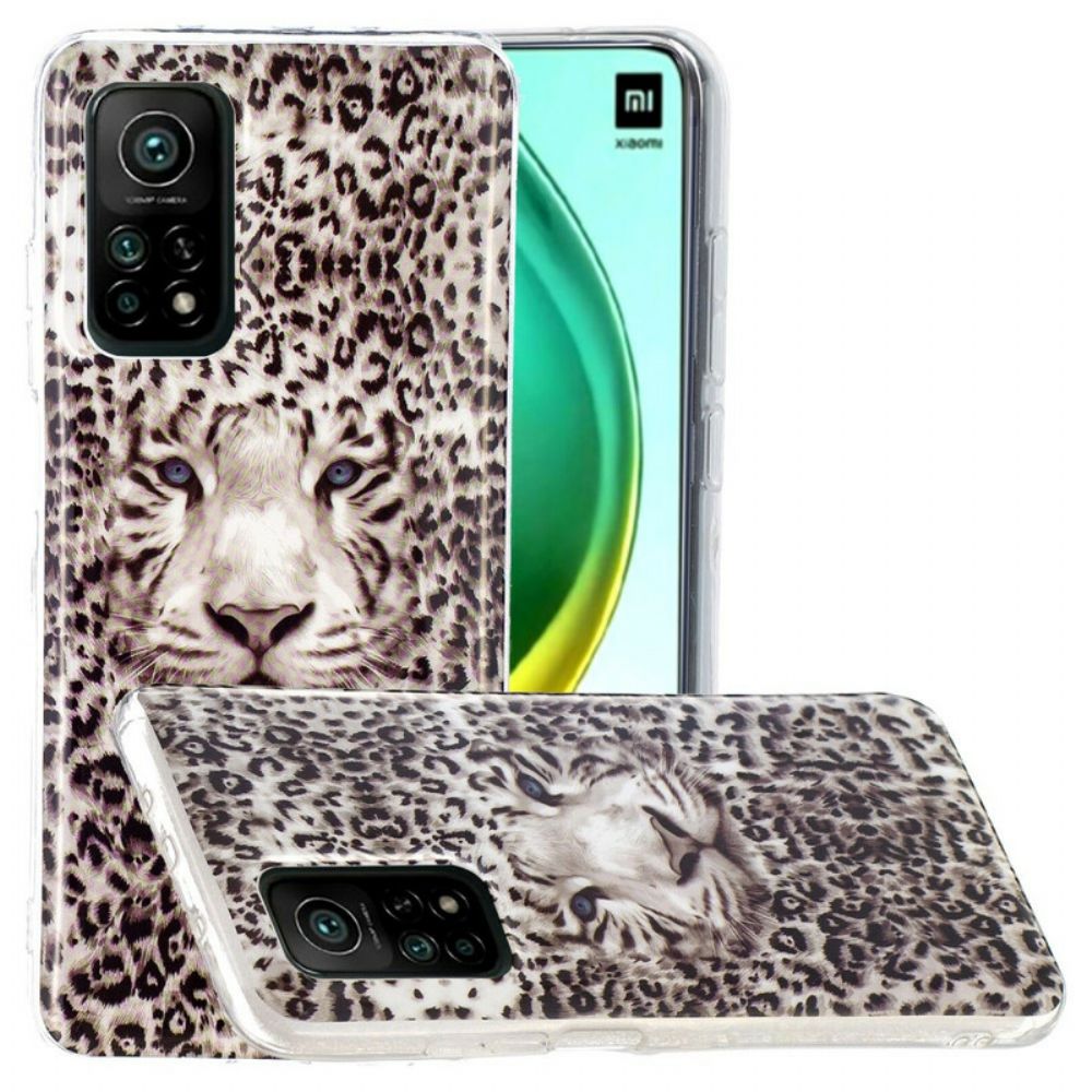 Handyhülle Für Xiaomi Mi 10T / 10T Pro Fluoreszierender Leopard