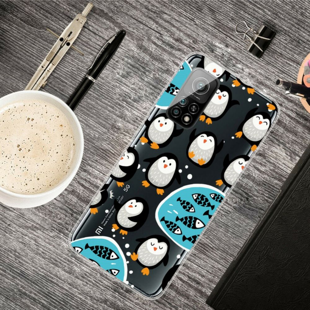 Handyhülle Für Xiaomi Mi 10T / 10T Pro Pinguine Und Fische