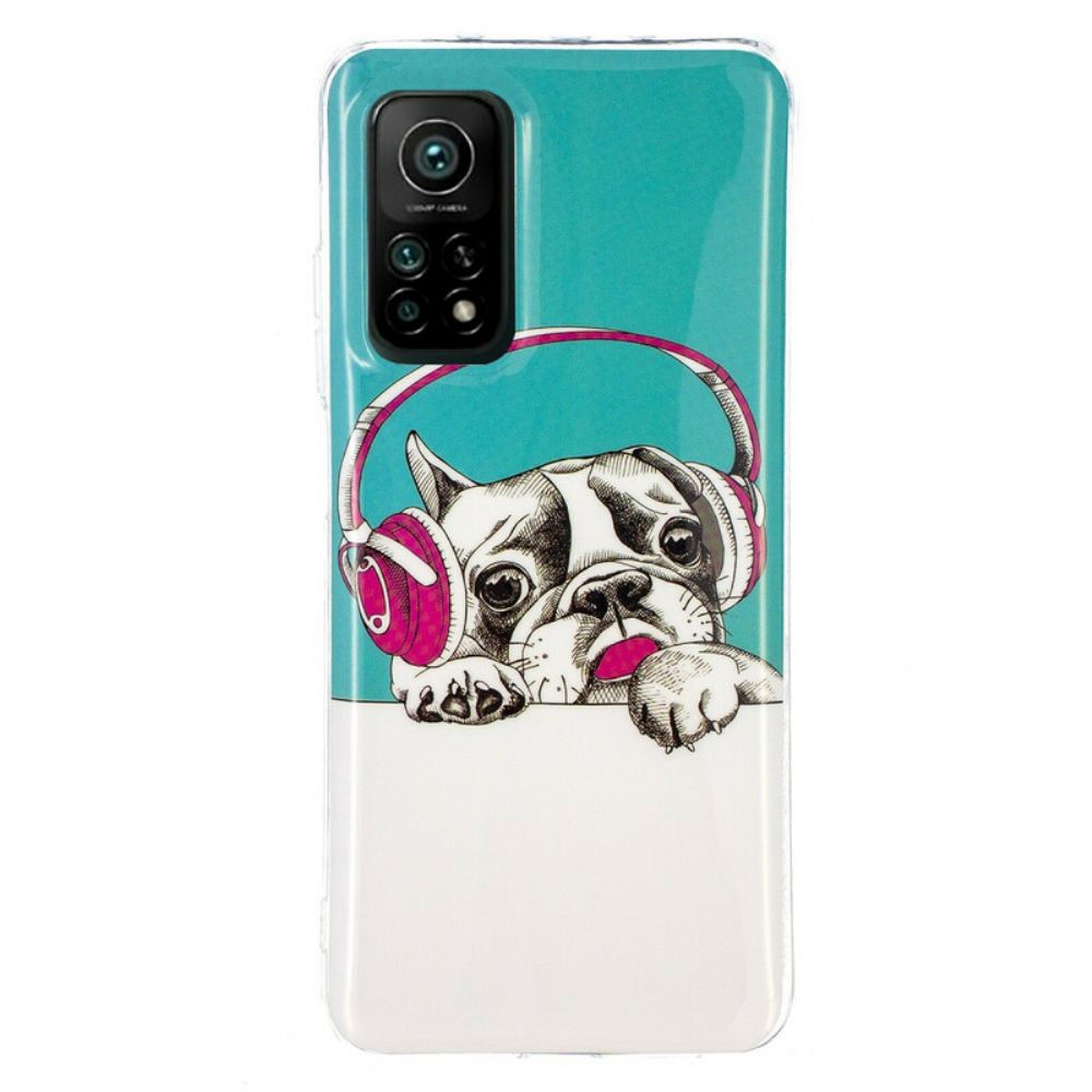 Hülle Für Xiaomi Mi 10T / 10T Pro Fluoreszierender Hund