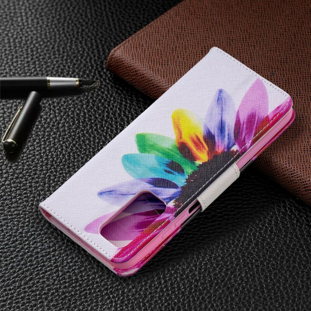 Lederhüllen Für Xiaomi Mi 10T / 10T Pro Aquarell Blume