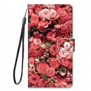 Lederhüllen Für Xiaomi Mi 10T / 10T Pro Blumenromantik