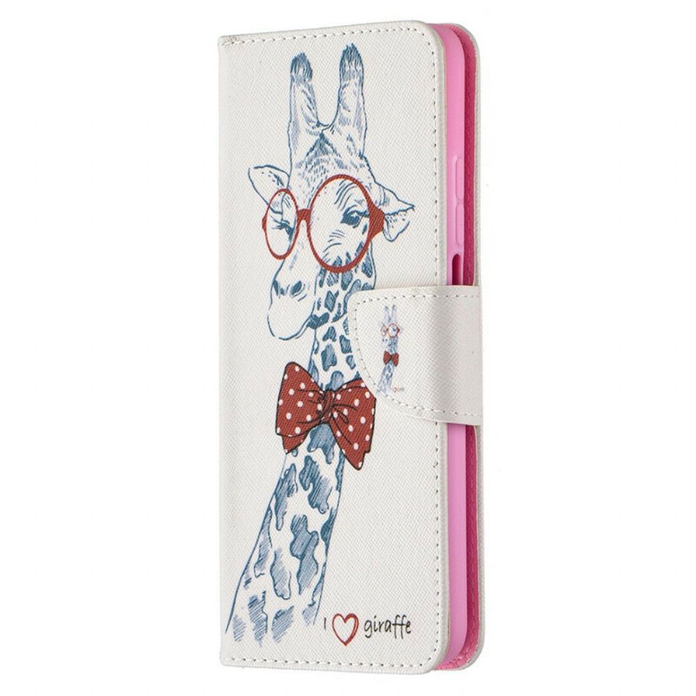 Lederhüllen Für Xiaomi Mi 10T / 10T Pro Nerdige Giraffe