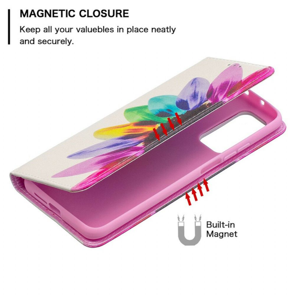 Schutzhülle Für Xiaomi Mi 10T / 10T Pro Flip Case Aquarell Blume