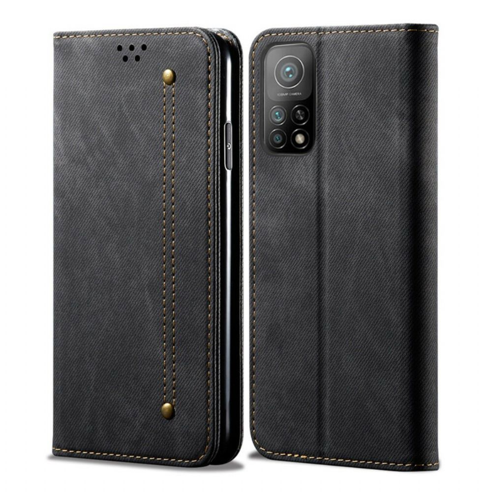 Schutzhülle Für Xiaomi Mi 10T / 10T Pro Flip Case Jeansstoff