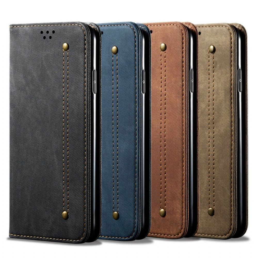 Schutzhülle Für Xiaomi Mi 10T / 10T Pro Flip Case Jeansstoff