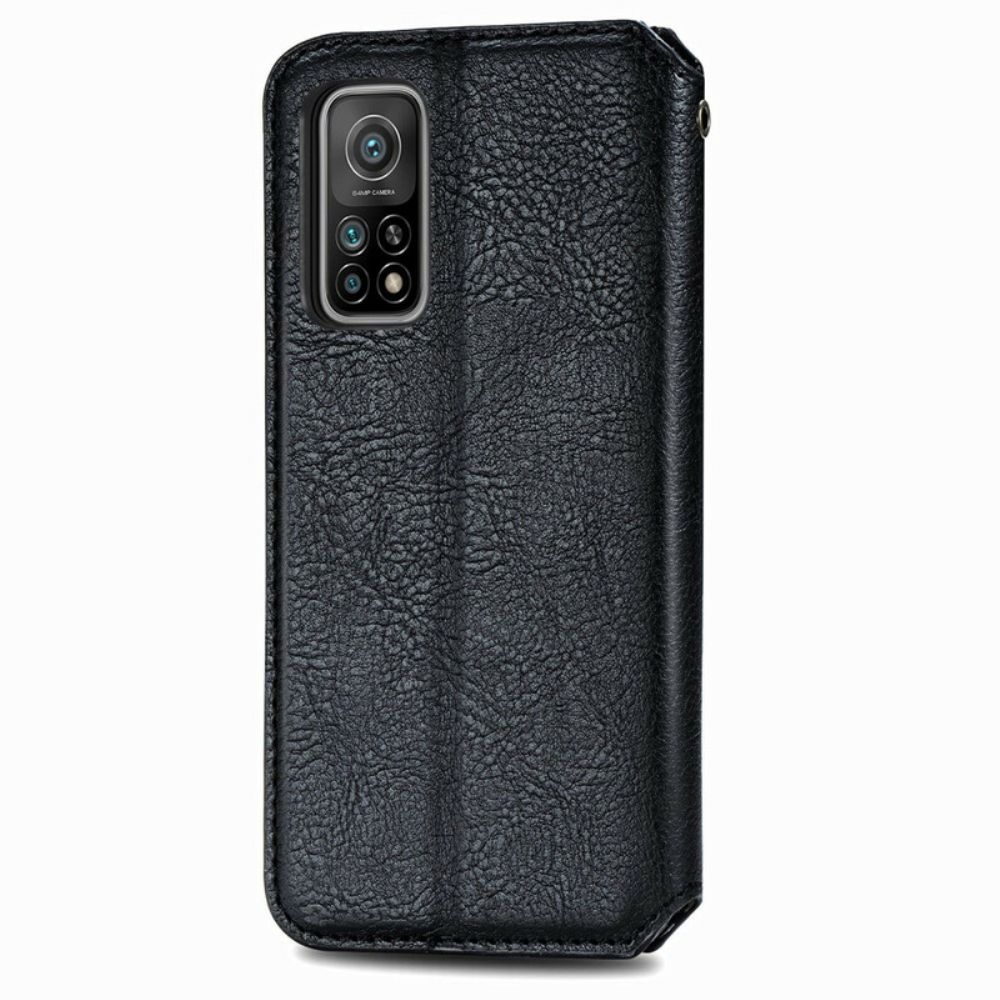 Schutzhülle Für Xiaomi Mi 10T / 10T Pro Flip Case Ledereffekt Mit Rautenstruktur