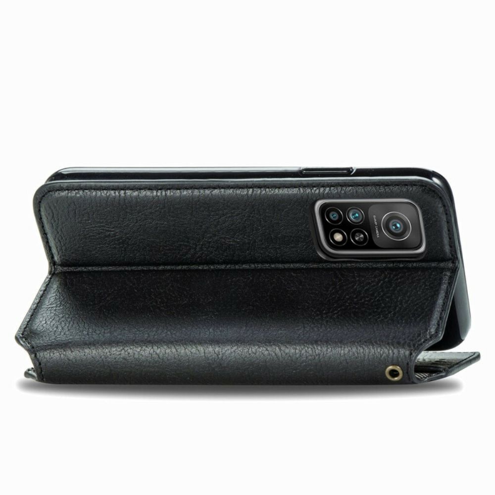 Schutzhülle Für Xiaomi Mi 10T / 10T Pro Flip Case Ledereffekt Mit Rautenstruktur