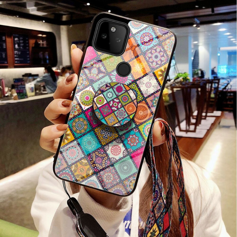 Hülle Für Google Pixel 5A Magnetischer Patchwork-halter