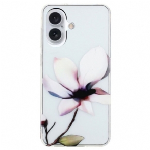 Hülle iPhone 16 Plus Handyhülle Weiße Blume