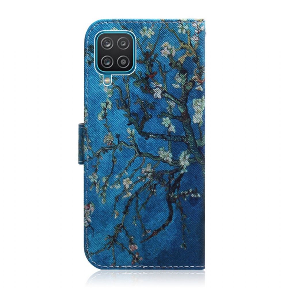 Flip Case Für Samsung Galaxy M32 Blühender Ast