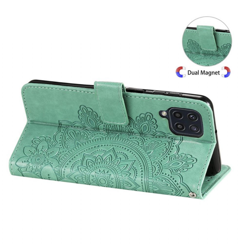 Flip Case Für Samsung Galaxy M32 Blumen-mandala