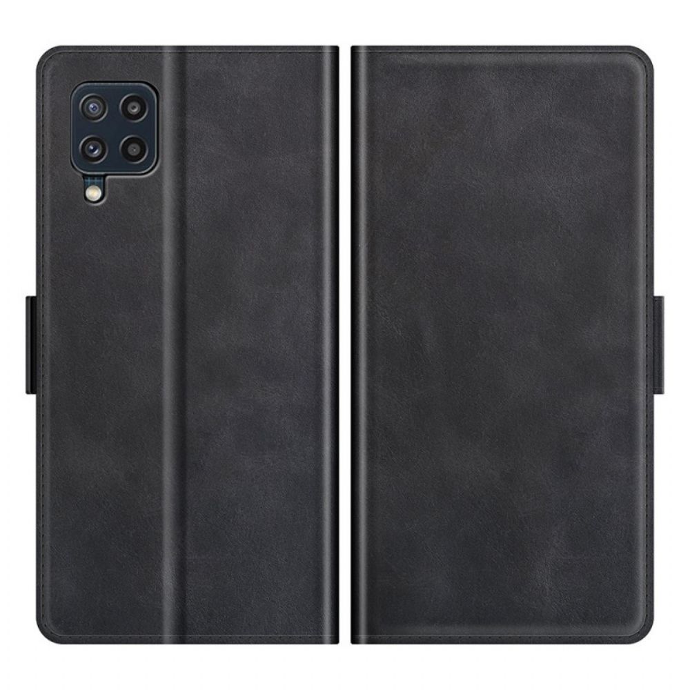 Flip Case Für Samsung Galaxy M32 Design Lederoptik