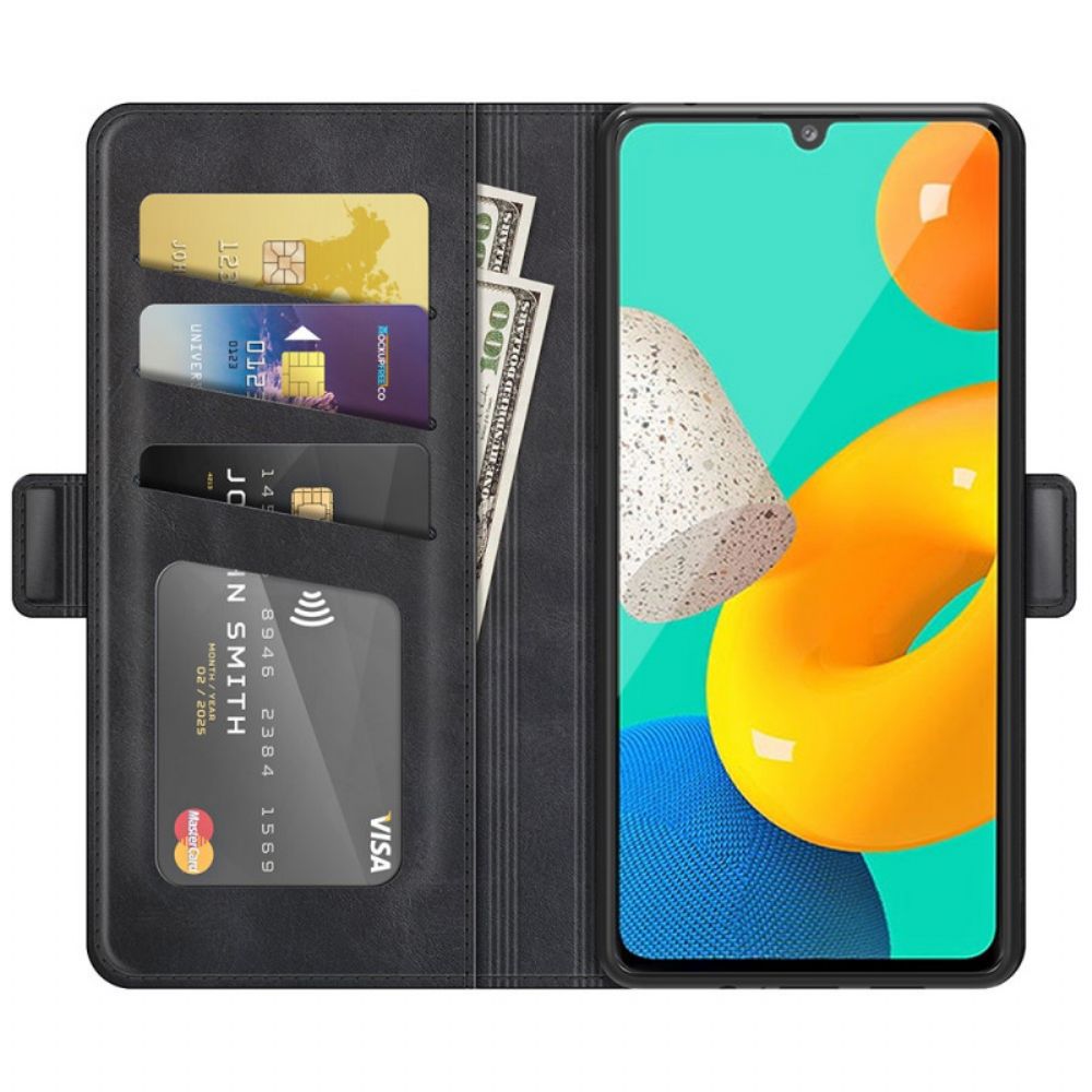 Flip Case Für Samsung Galaxy M32 Design Lederoptik