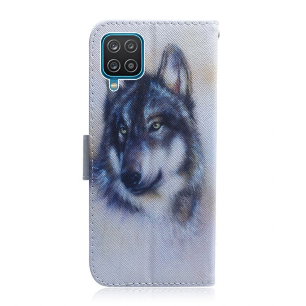 Flip Case Für Samsung Galaxy M32 Hundeblick