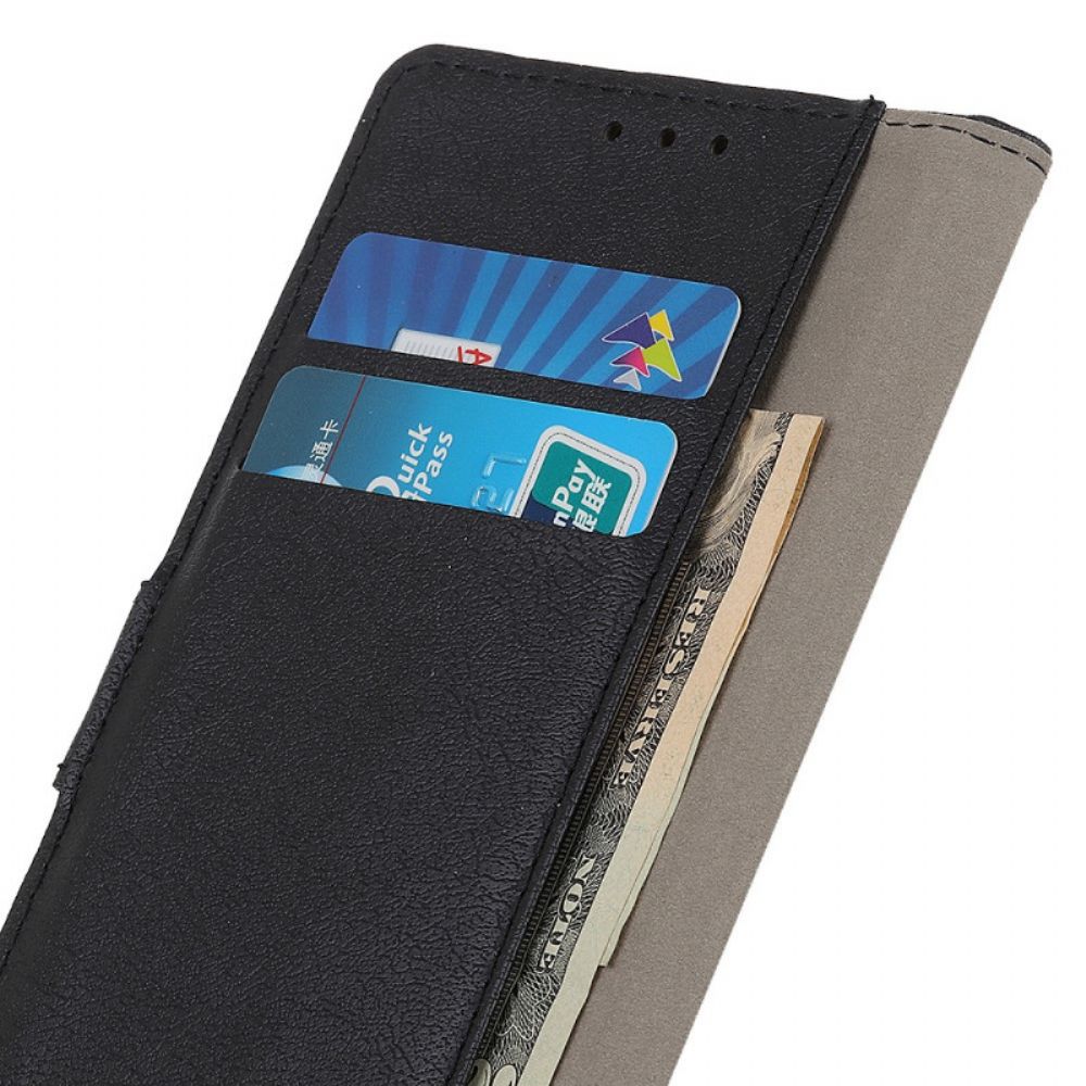 Flip Case Für Samsung Galaxy M32 Klassischer Ledereffekt