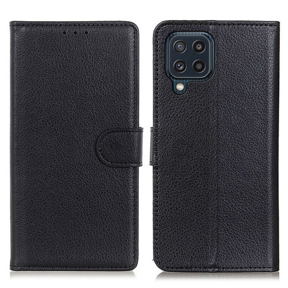 Flip Case Für Samsung Galaxy M32 Litschi-textur