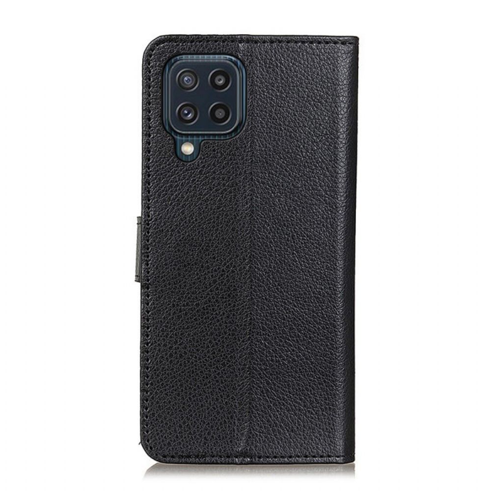 Flip Case Für Samsung Galaxy M32 Litschi-textur