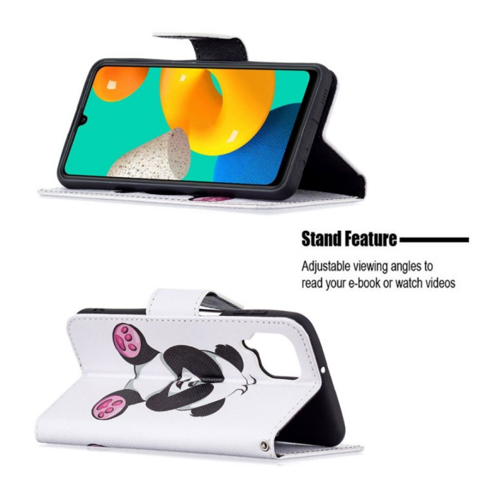 Flip Case Für Samsung Galaxy M32 Panda-spaß