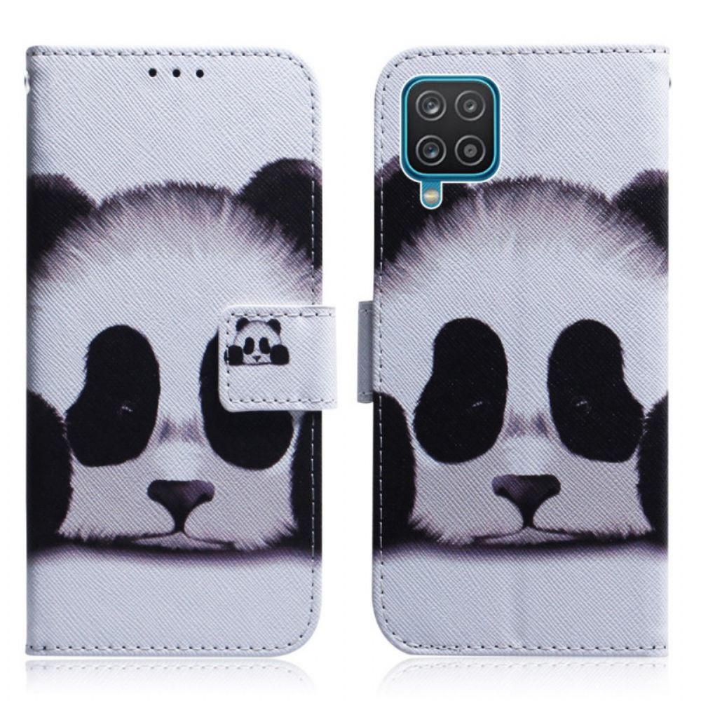 Flip Case Für Samsung Galaxy M32 Pandagesicht