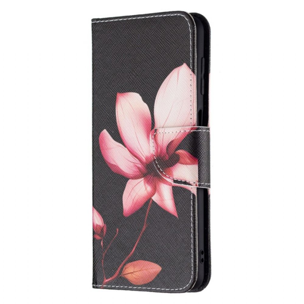 Flip Case Für Samsung Galaxy M32 Rosa Blume