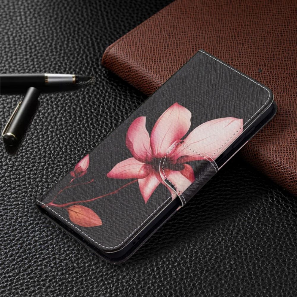 Flip Case Für Samsung Galaxy M32 Rosa Blume