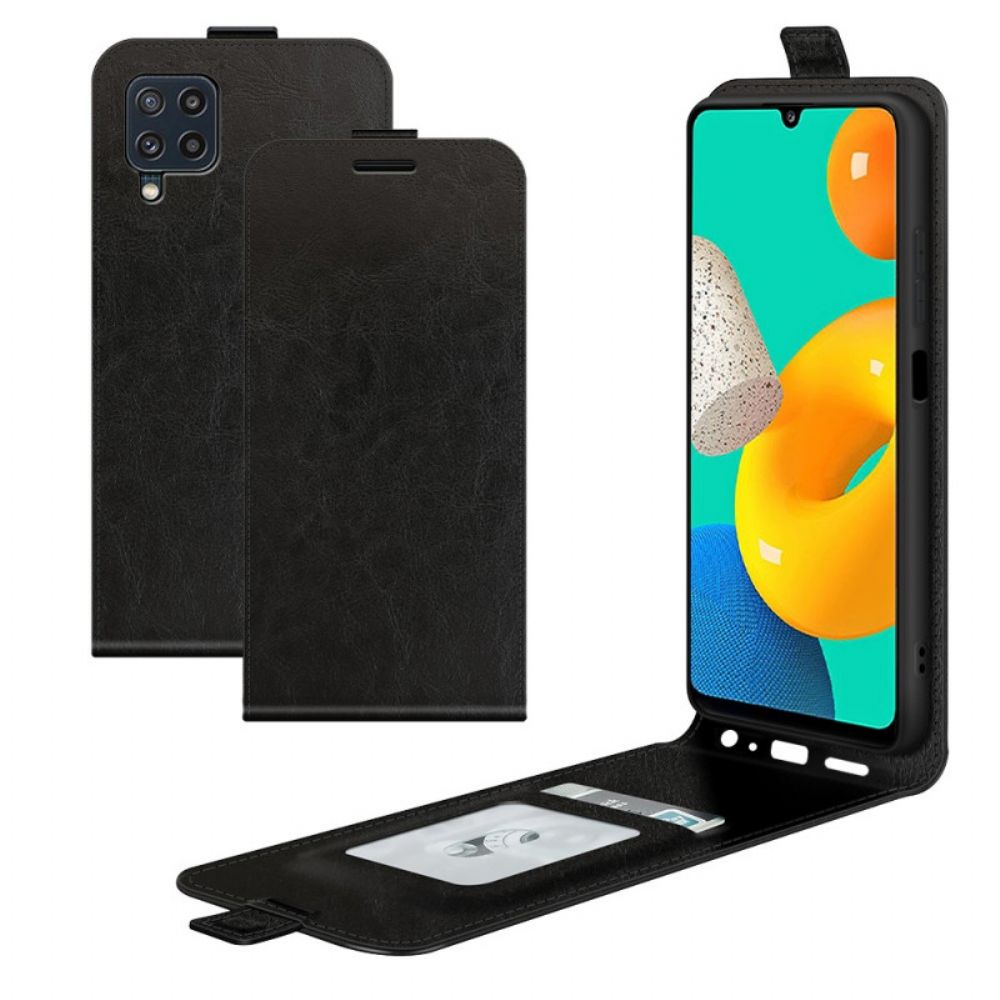 Flip Case Für Samsung Galaxy M32 Flip Case Vertikale Klappe In Lederoptik