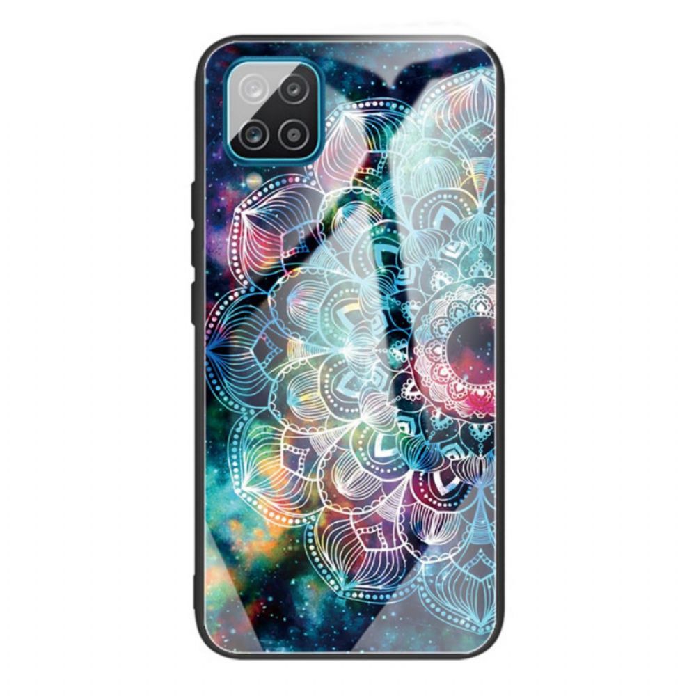 Handyhülle Für Samsung Galaxy M32 Mandala Aus Gehärtetem Glas