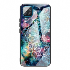 Handyhülle Für Samsung Galaxy M32 Mandala Aus Gehärtetem Glas