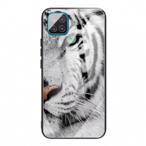 Hülle Für Samsung Galaxy M32 Tiger-hartglas