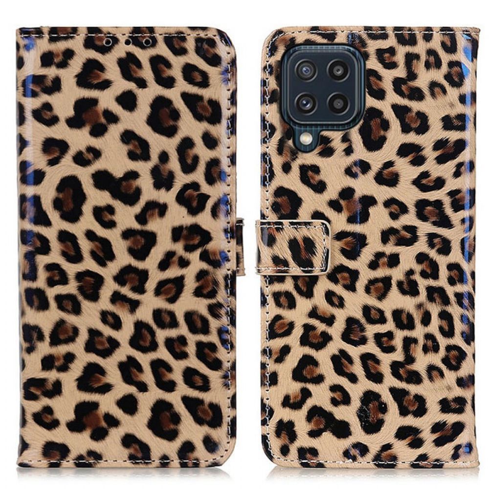 Lederhüllen Für Samsung Galaxy M32 Leopard