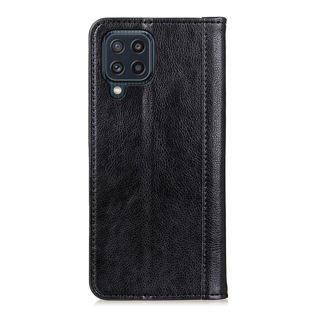 Schutzhülle Für Samsung Galaxy M32 Flip Case Elegance Litschi-spaltleder