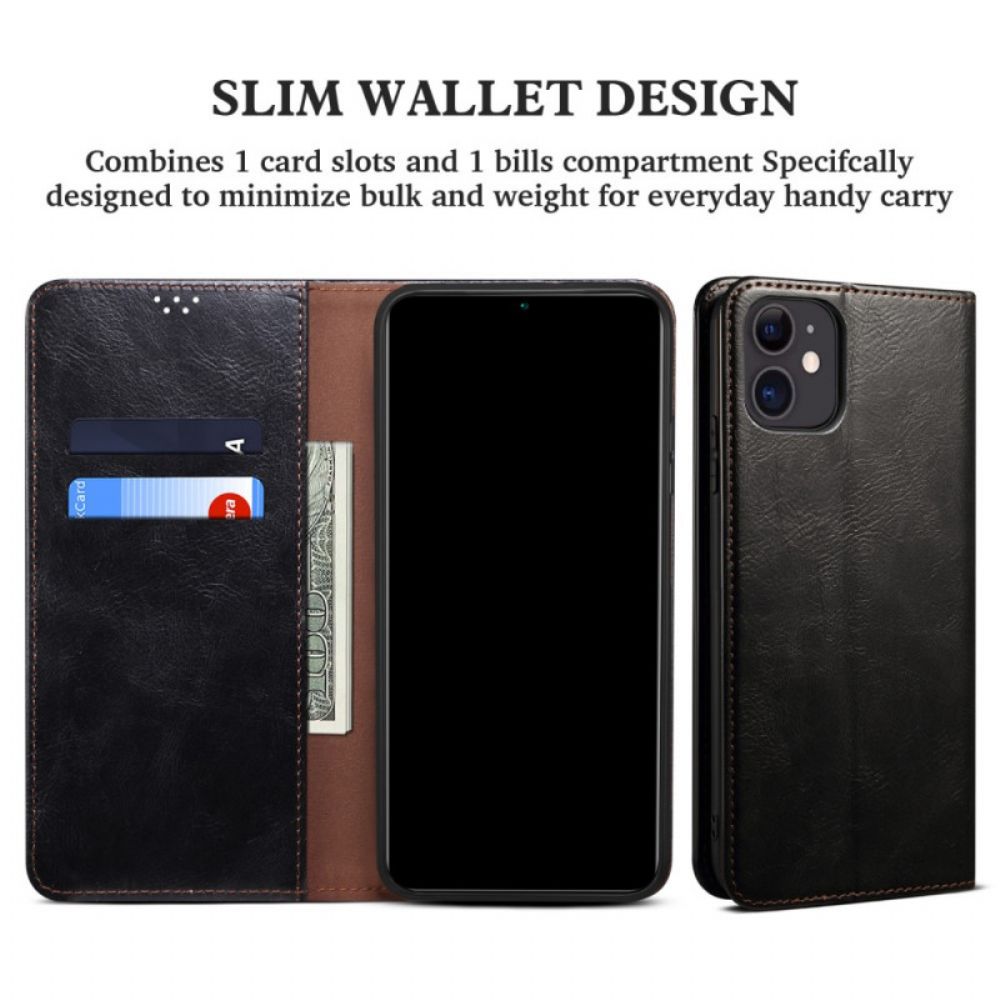 Schutzhülle Für Samsung Galaxy M32 Flip Case Gewachstes Kunstleder