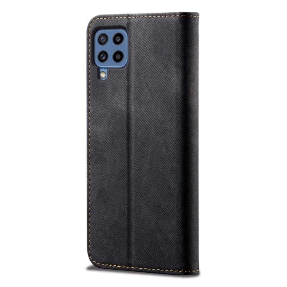 Schutzhülle Für Samsung Galaxy M32 Flip Case Jeansstoff