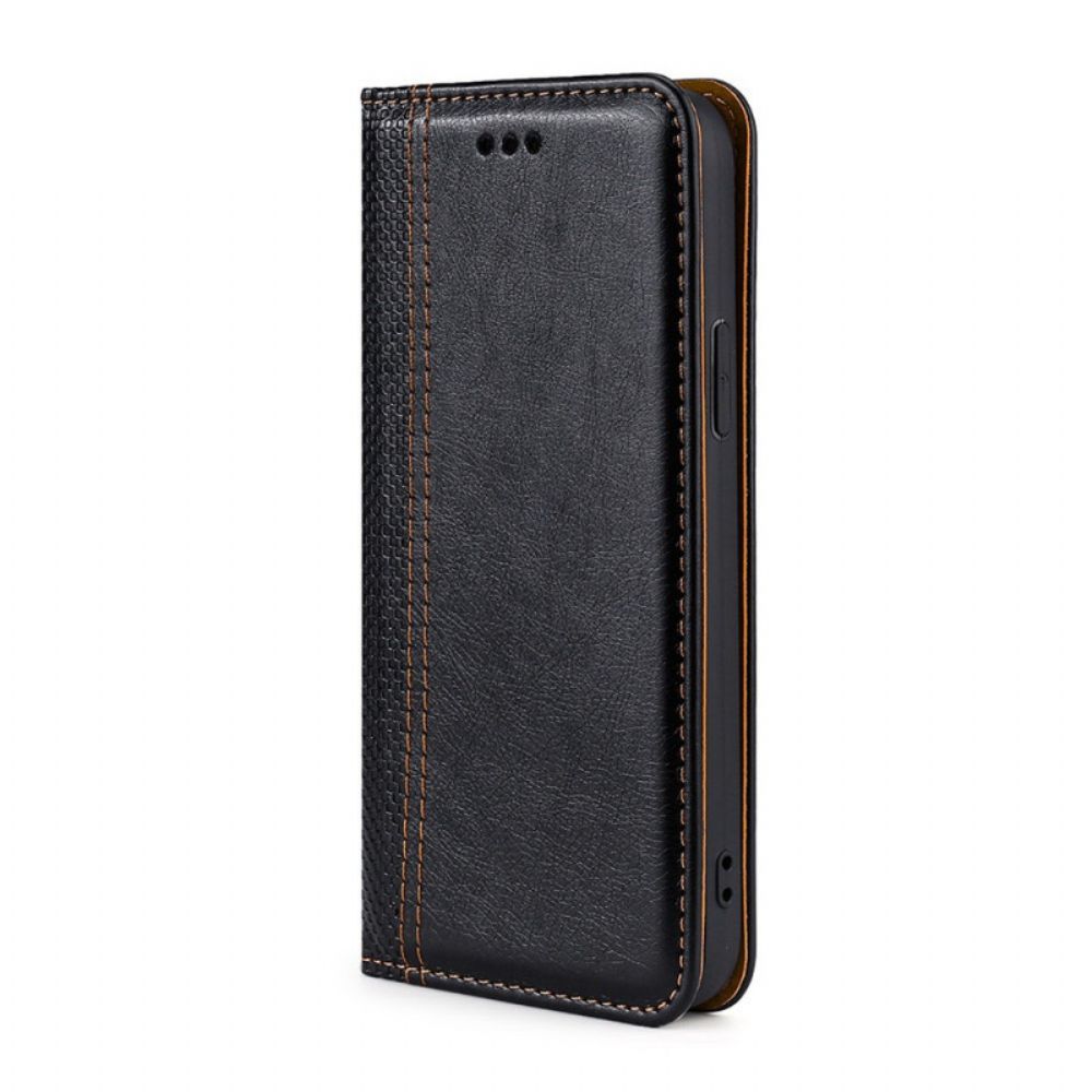 Schutzhülle Für Samsung Galaxy M32 Flip Case Leder Im Vintage-stil