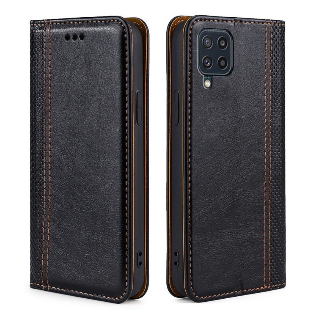 Schutzhülle Für Samsung Galaxy M32 Flip Case Leder Im Vintage-stil