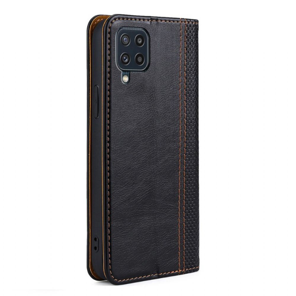 Schutzhülle Für Samsung Galaxy M32 Flip Case Leder Im Vintage-stil