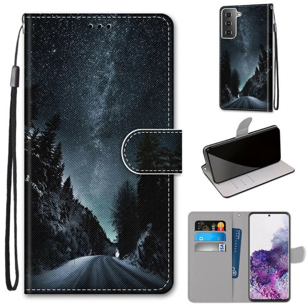 Flip Case Für Samsung Galaxy S21 Plus 5G Geheimnisvolle Natur