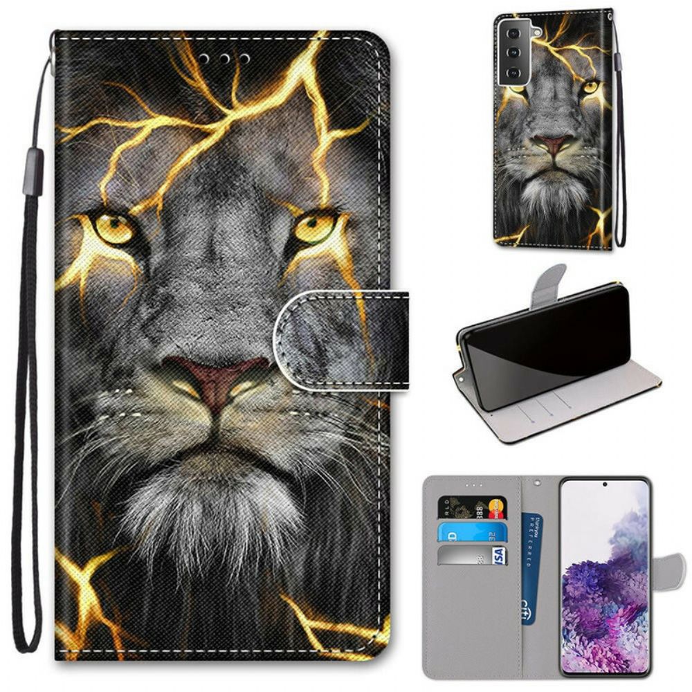 Flip Case Für Samsung Galaxy S21 Plus 5G Magische Katze