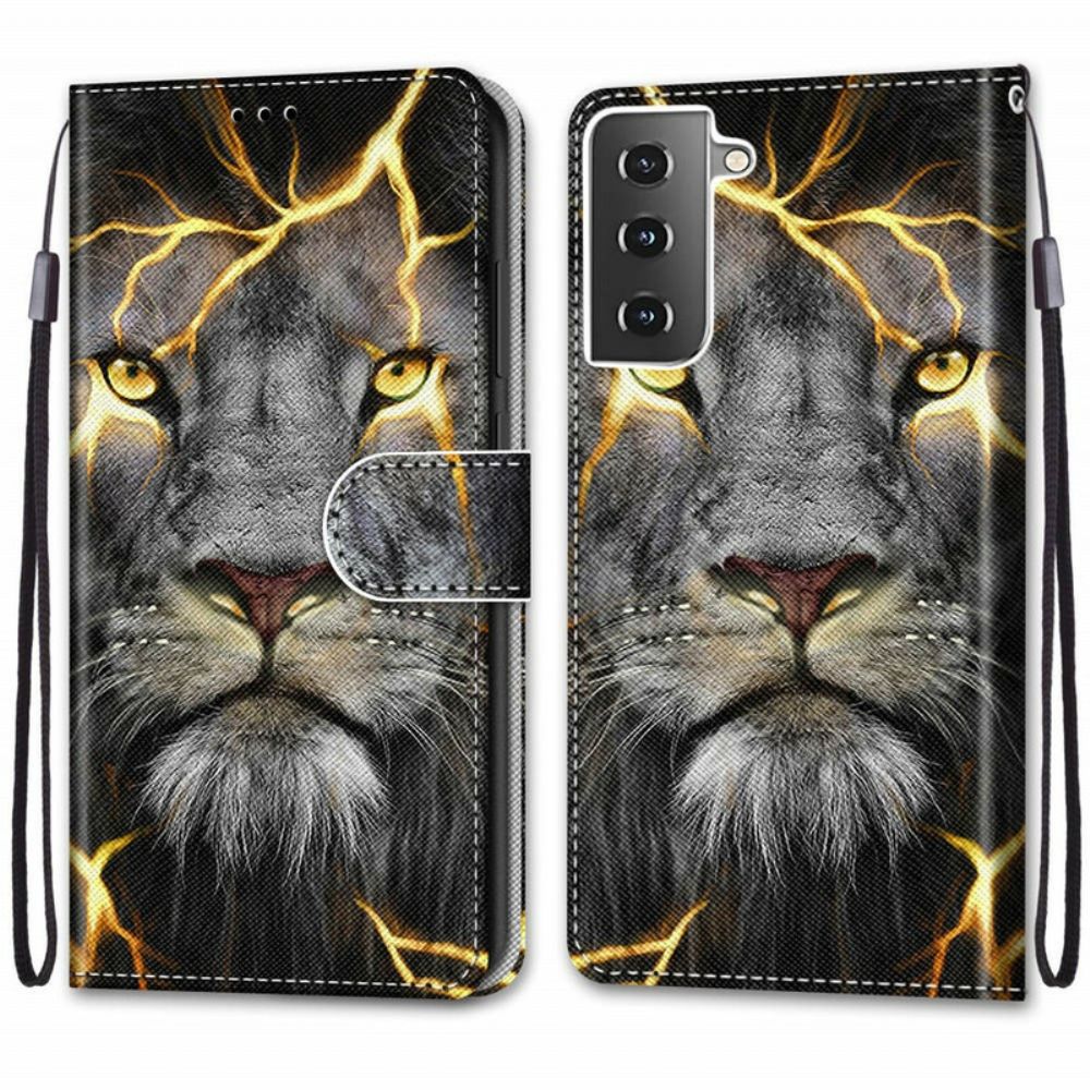 Flip Case Für Samsung Galaxy S21 Plus 5G Magische Katze