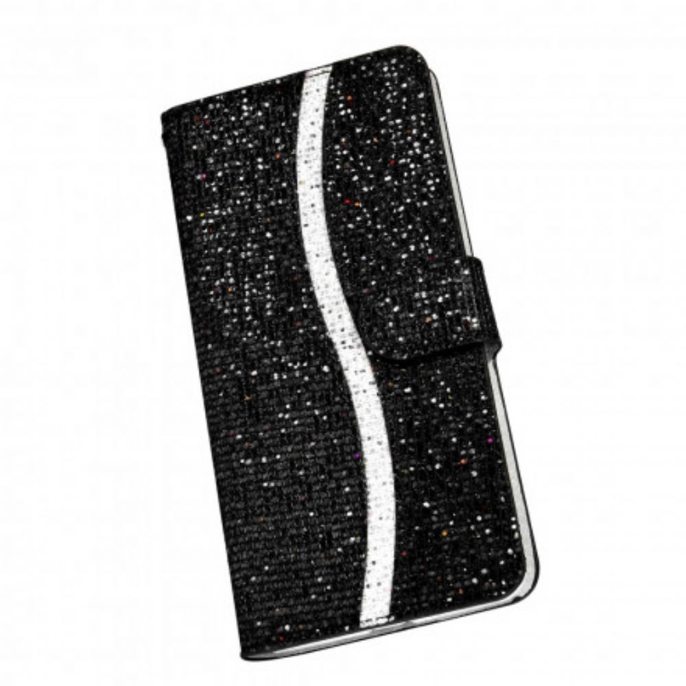 Flip Case Für Samsung Galaxy S21 Plus 5G Pailletten S-design