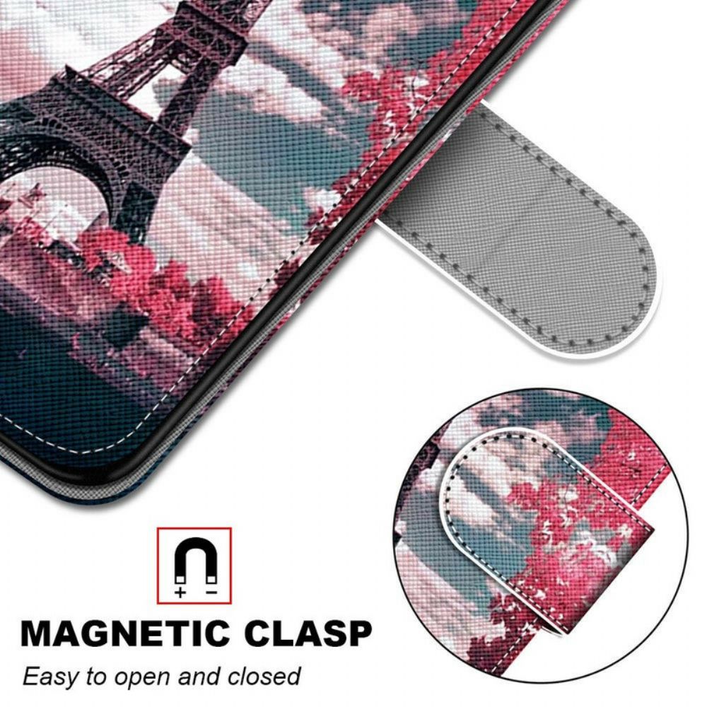 Flip Case Für Samsung Galaxy S21 Plus 5G Paris In Voller Blüte