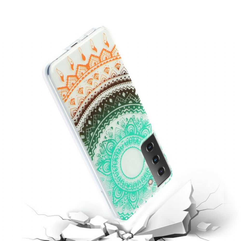 Handyhülle Für Samsung Galaxy S21 Plus 5G Nahtloses Blumenmandala