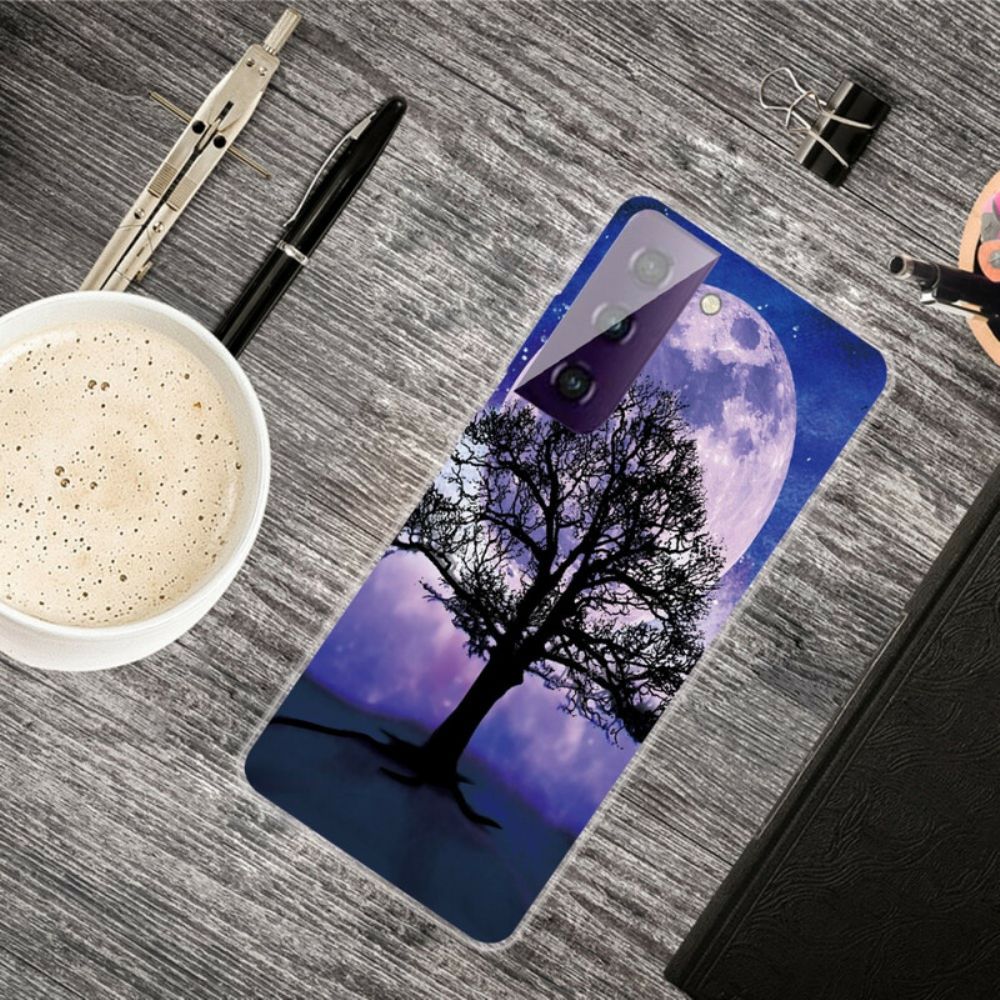 Hülle Für Samsung Galaxy S21 Plus 5G Baum Und Mond