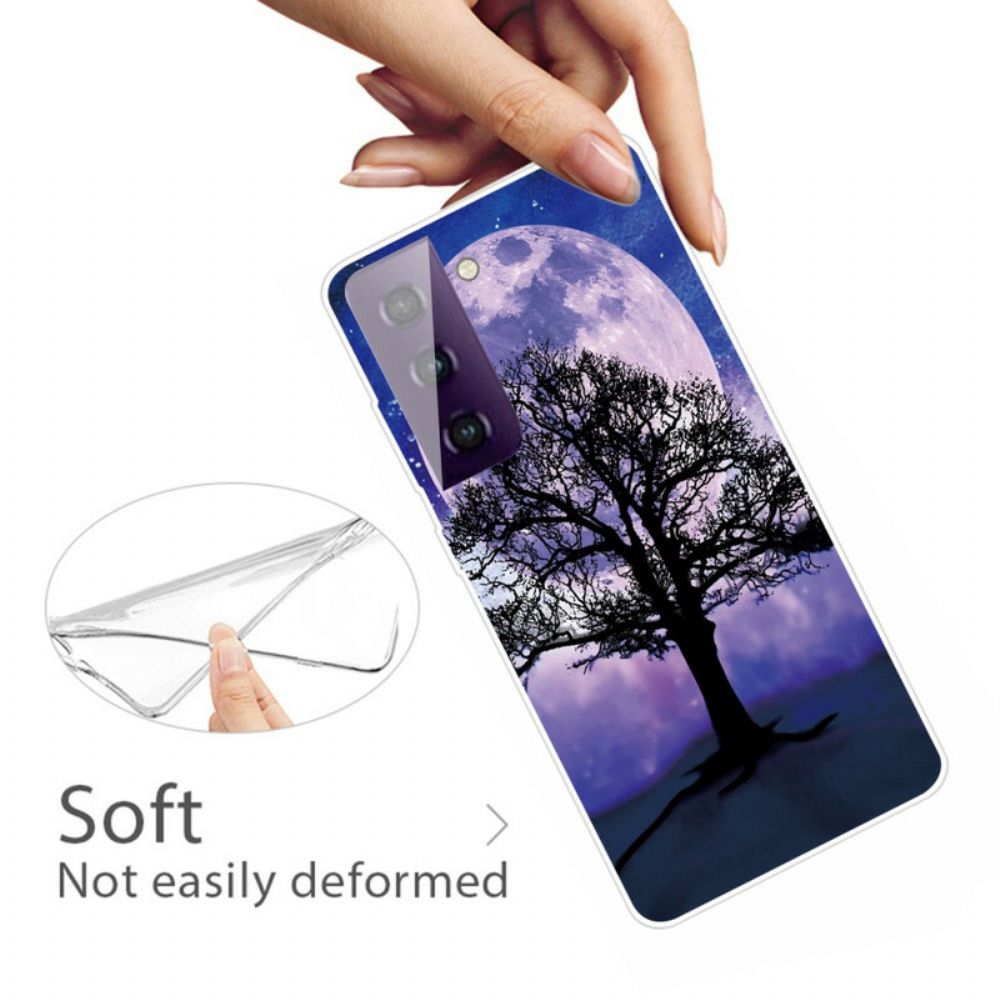 Hülle Für Samsung Galaxy S21 Plus 5G Baum Und Mond