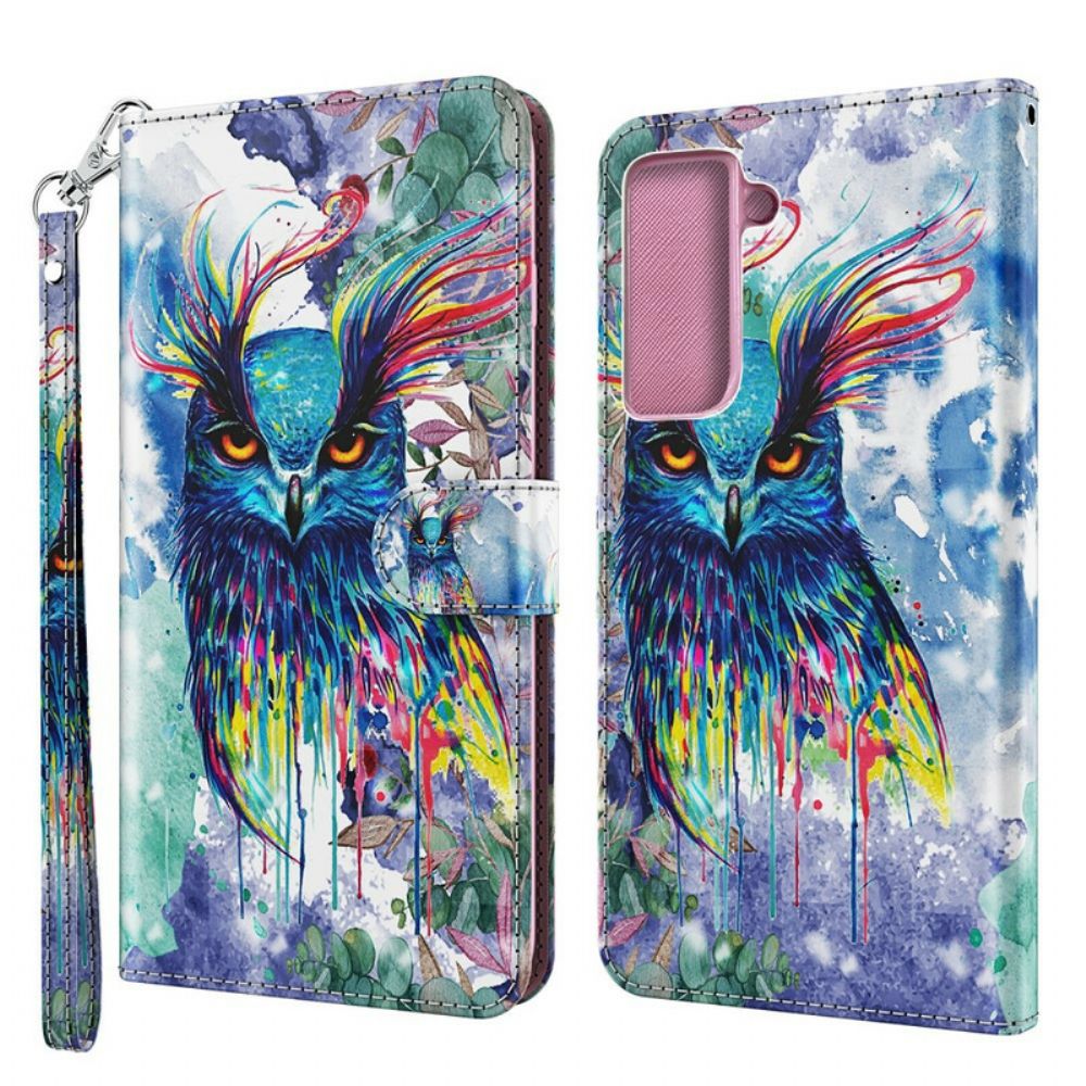 Lederhüllen Für Samsung Galaxy S21 Plus 5G Aquarell Vogel