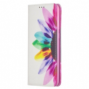 Schutzhülle Für Samsung Galaxy S21 Plus 5G Flip Case Aquarell Blume