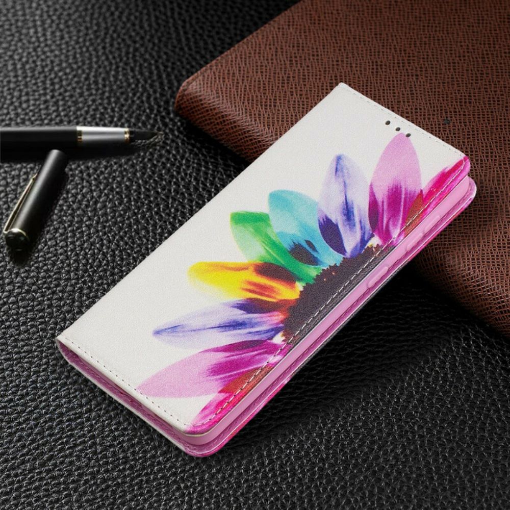 Schutzhülle Für Samsung Galaxy S21 Plus 5G Flip Case Aquarell Blume