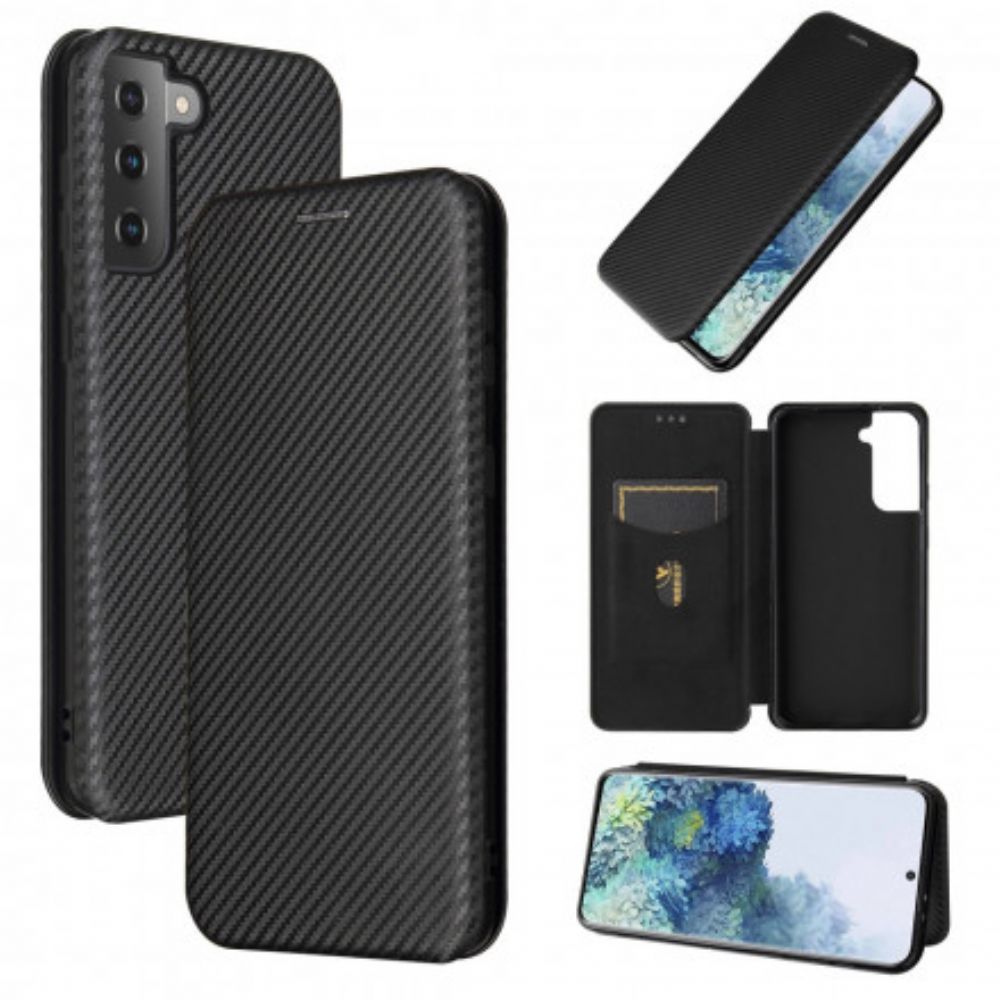 Schutzhülle Für Samsung Galaxy S21 Plus 5G Flip Case Kohlefaser