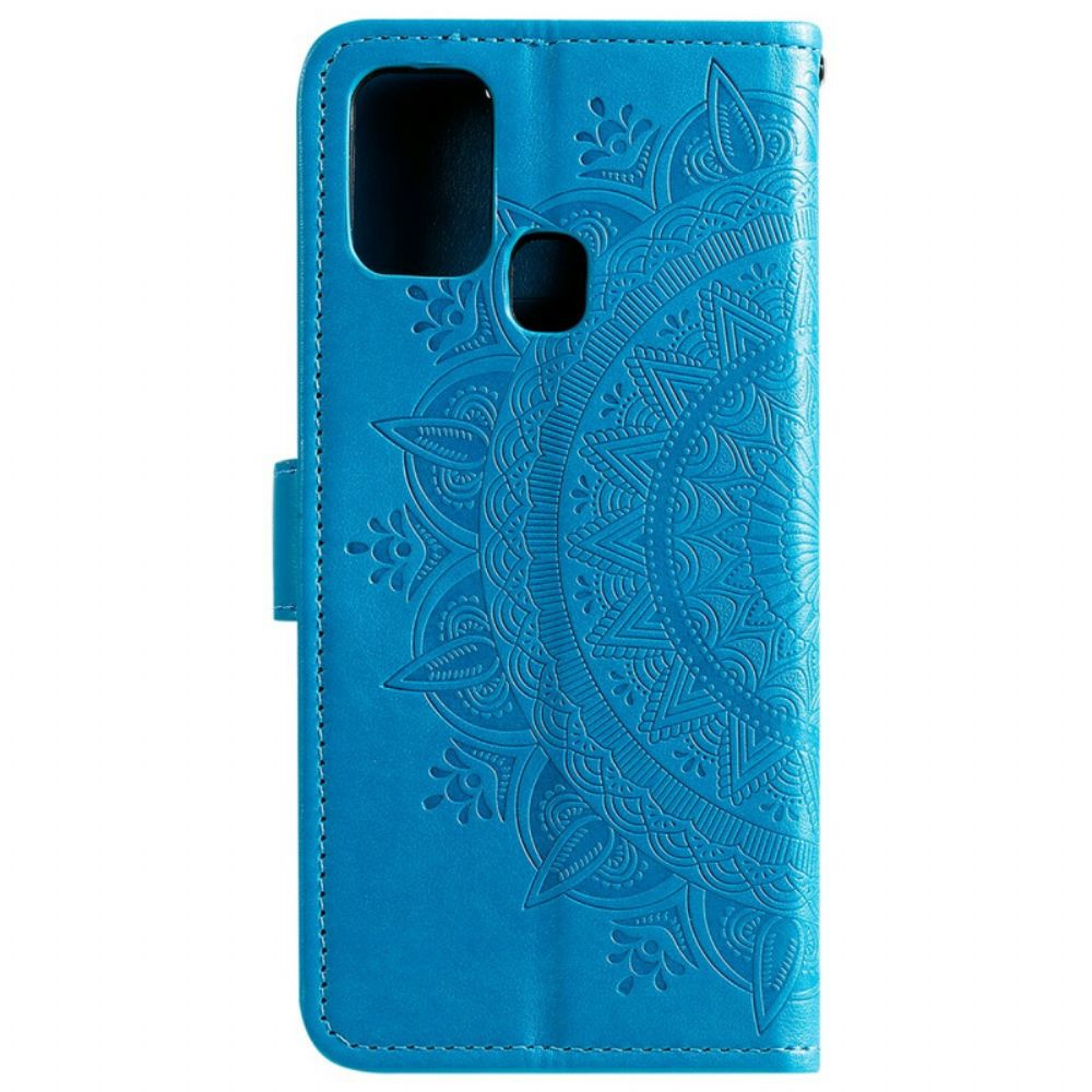 Flip Case Für Samsung Galaxy M21 Sonnen-mandala